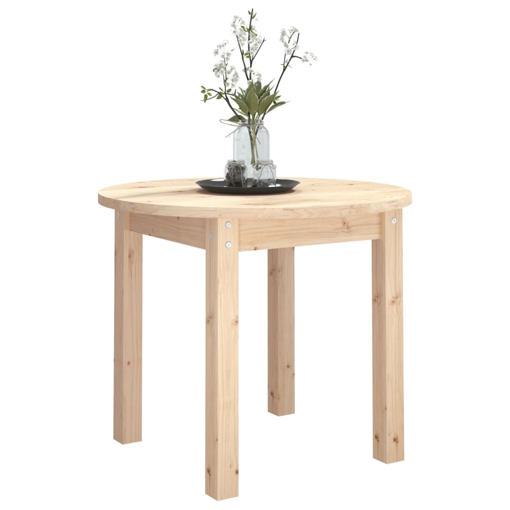 Table basse Ø 55x45 cm en bois de pin massif