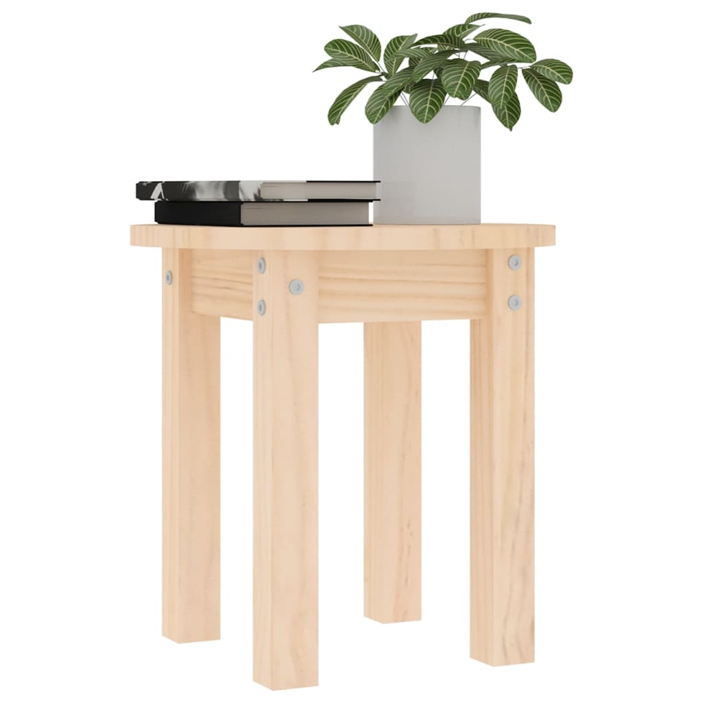 Table basse Ø 35x35 cm en bois de pin massif