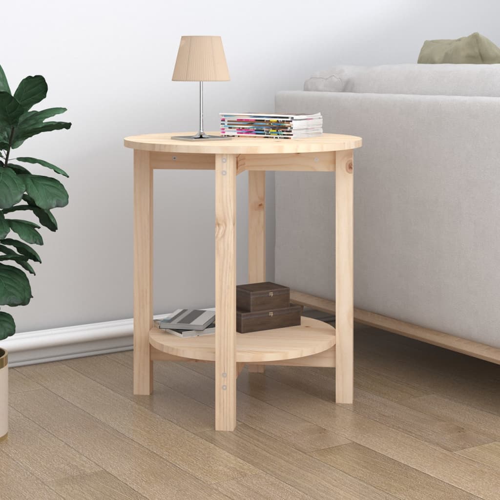 Table basse Ø 40x60 cm en bois de pin massif