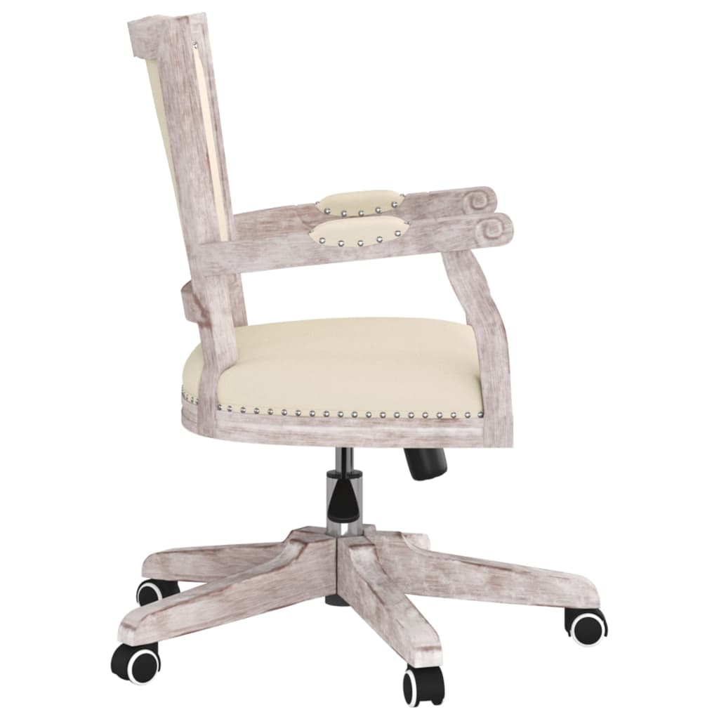 Chaise de bureau pivotante tissu gris foncé