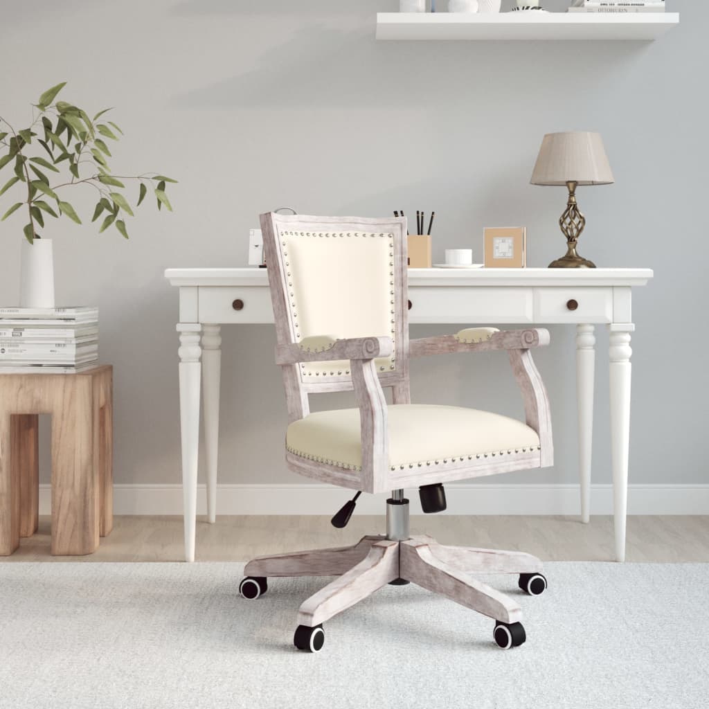 Chaise de bureau pivotante tissu gris foncé