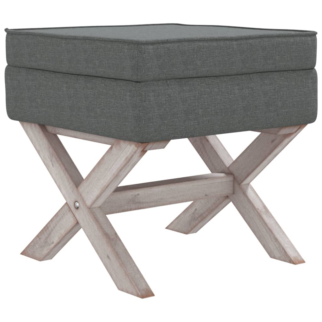 Tabouret de rangement 45x45x49 cm velours