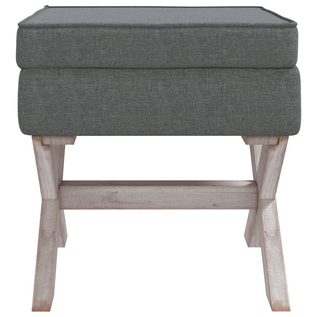 Tabouret de rangement 45x45x49 cm velours