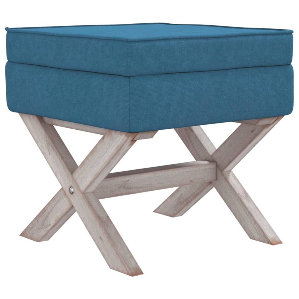 Tabouret de rangement 45x45x49 cm velours