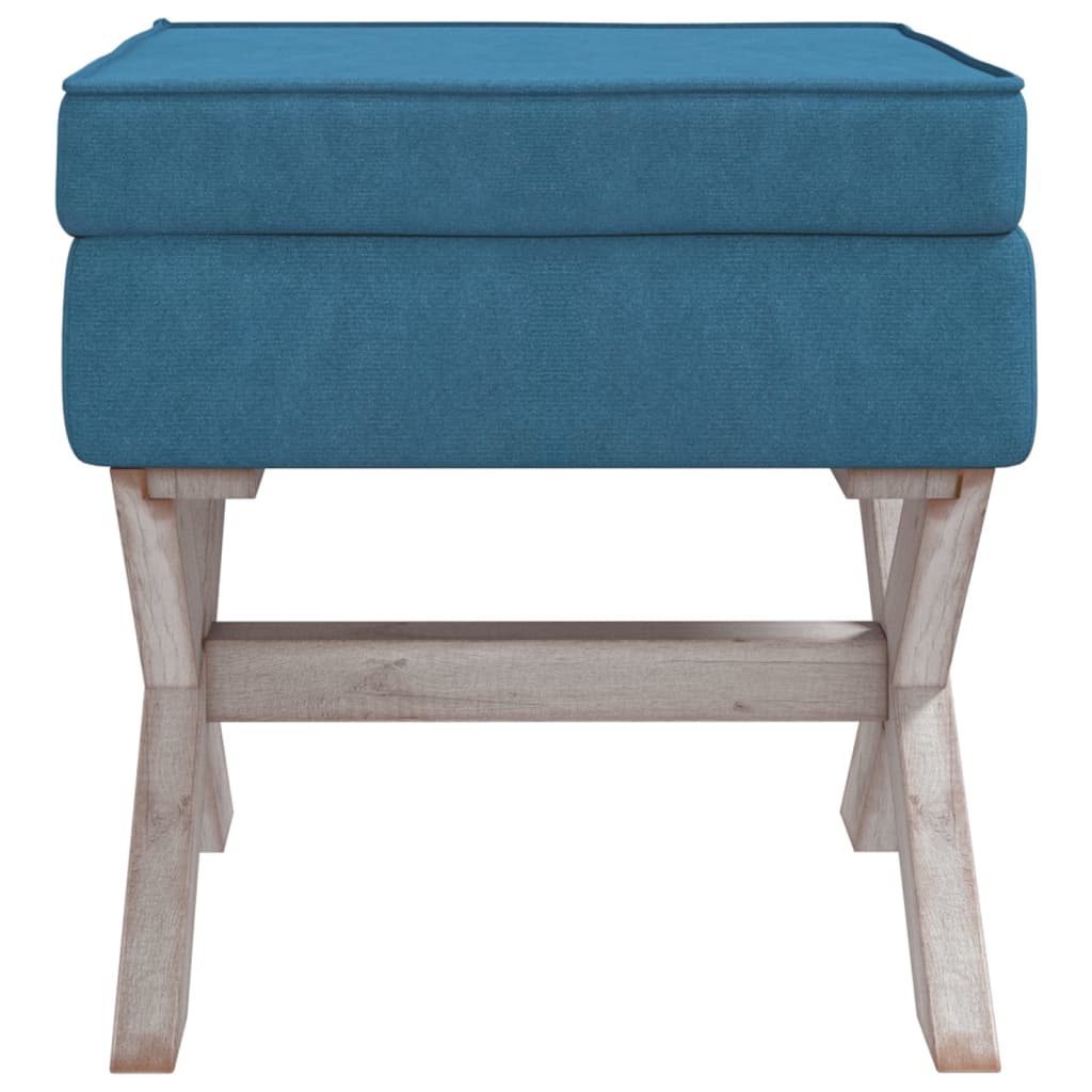 Tabouret de rangement 45x45x49 cm velours