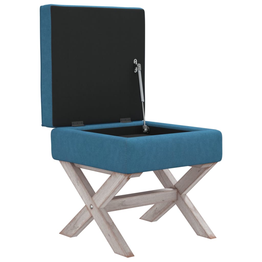 Tabouret de rangement 45x45x49 cm velours