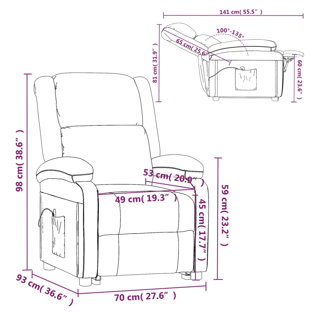 Tissu pour fauteuil debout