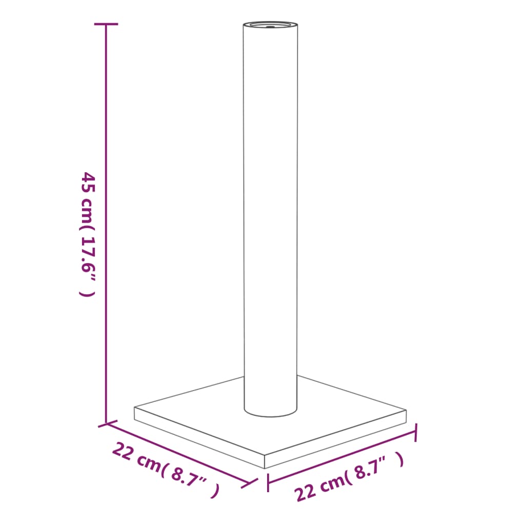 VidaXL Krabpaal 22x22x45 cm