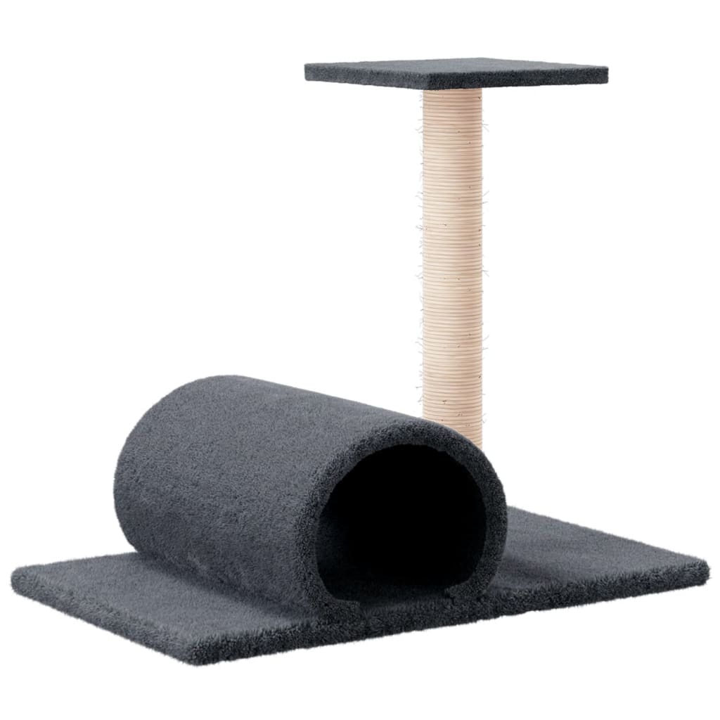 Meuble pour chat avec tunnel 60x34,5x50 cm