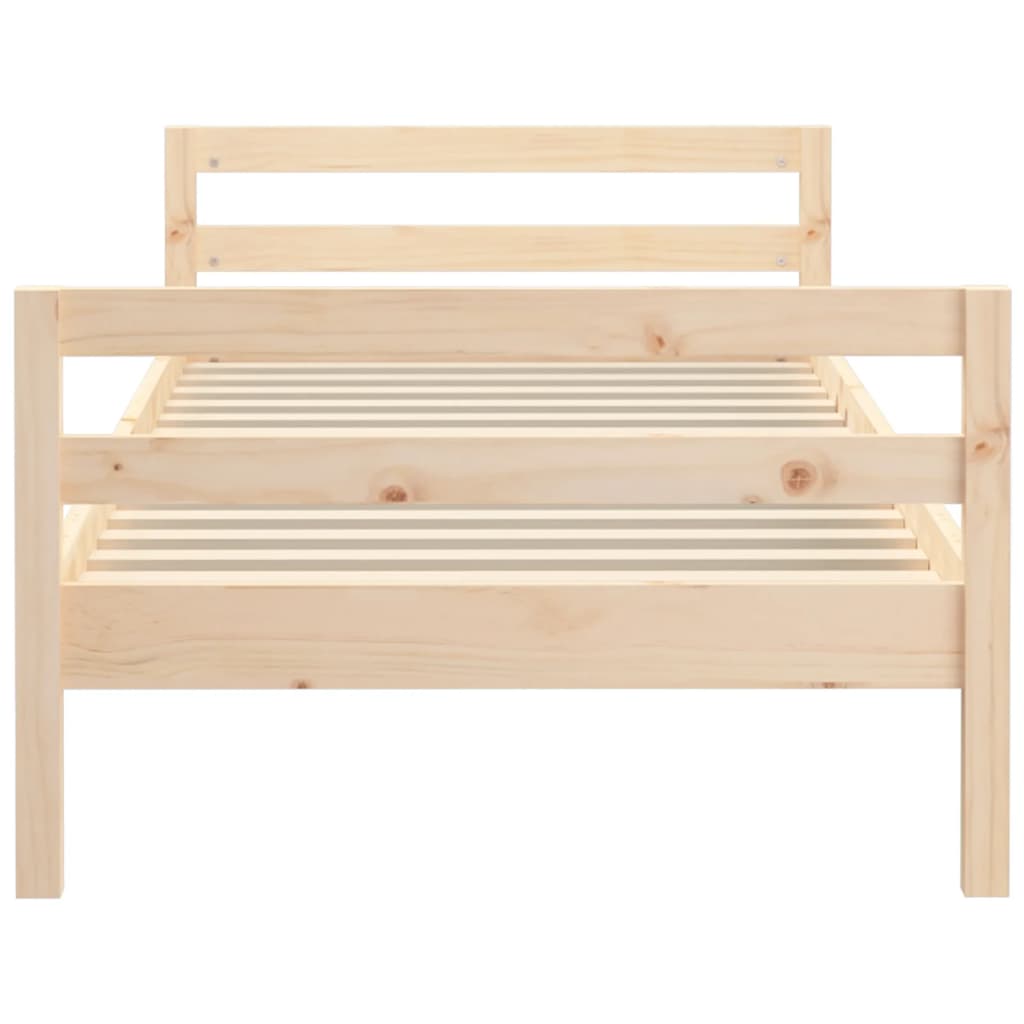 Bedframe 75x190 cm massief grenenhout