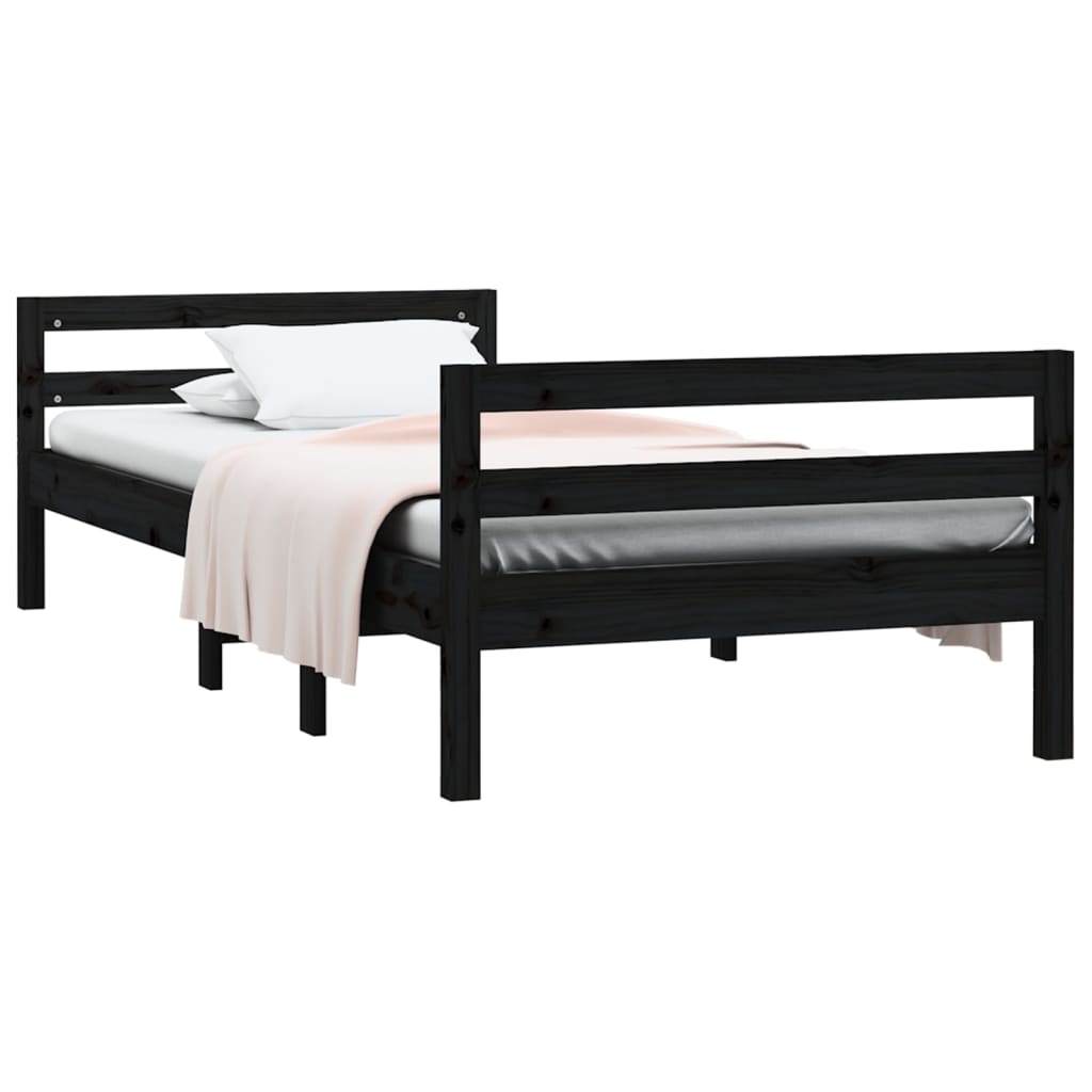 Bedframe 75x190 cm massief grenenhout