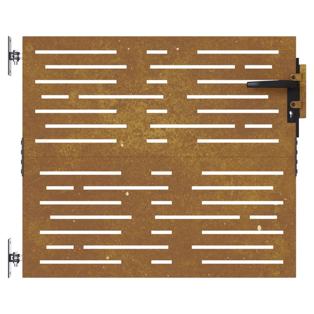 Poort 85x150 cm vierkant cortenstaal