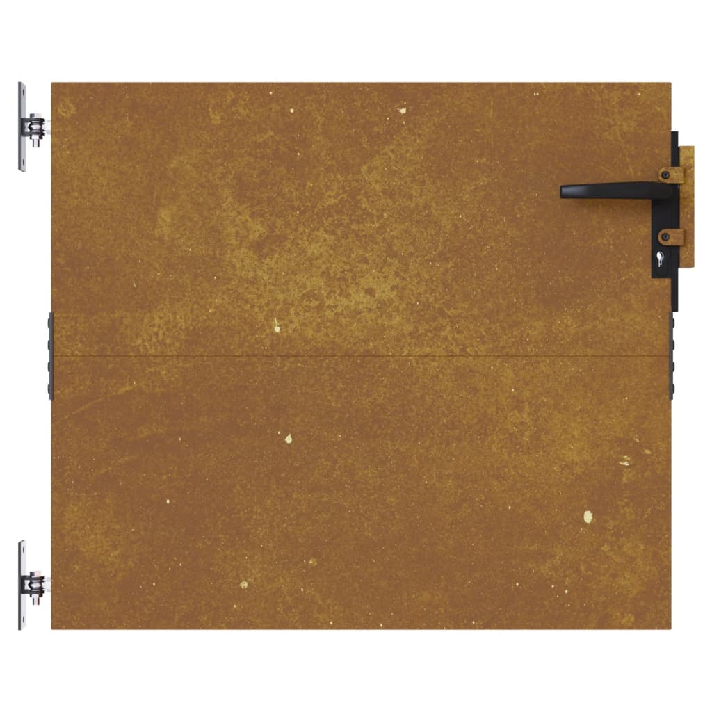 Portail 85x125 cm acier corten