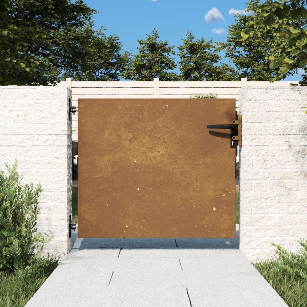 Portail 85x125 cm acier corten