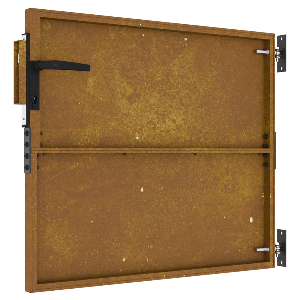 Portail 85x125 cm acier corten