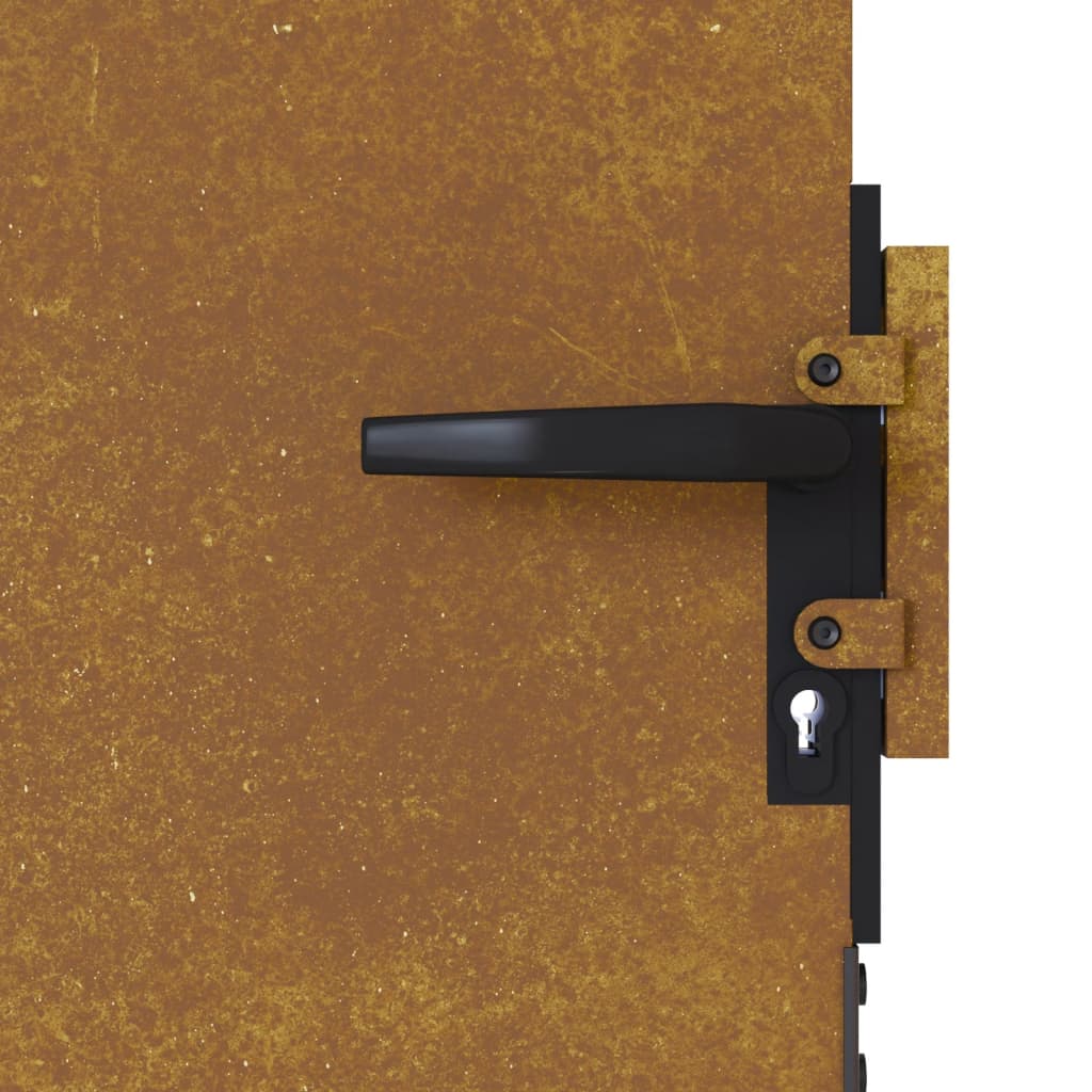 Portail 85x125 cm acier corten