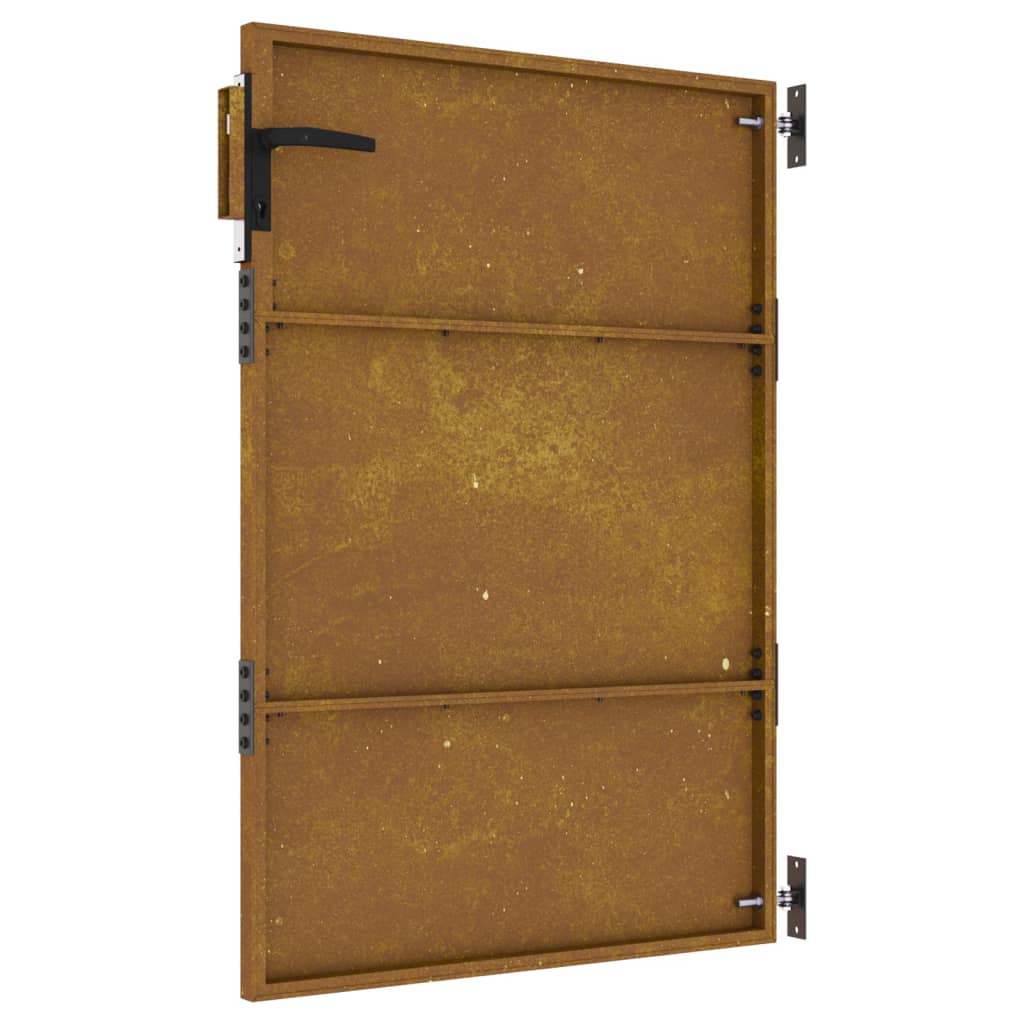 Portail 85x125 cm acier corten