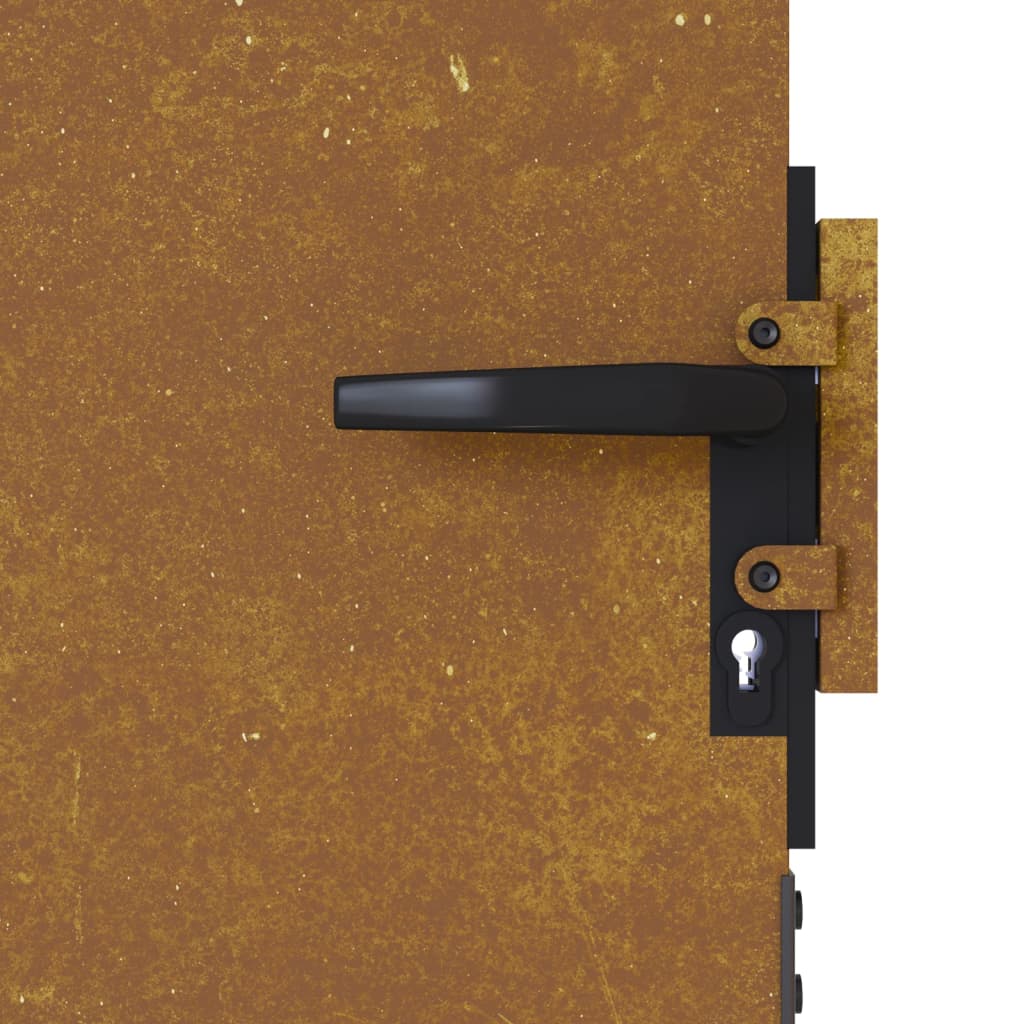 Portail 85x125 cm acier corten