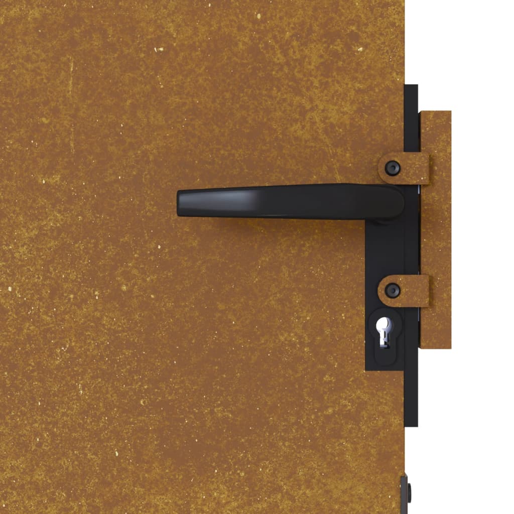 Portail 85x125 cm acier corten