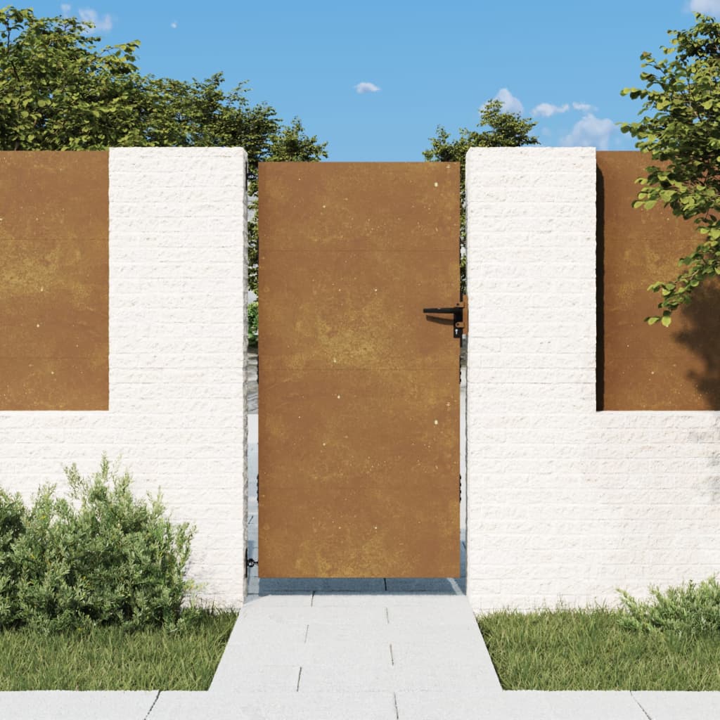 Portail 85x125 cm acier corten