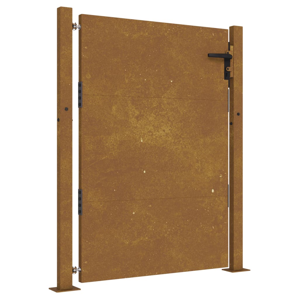 Portail 105x155 cm acier corten