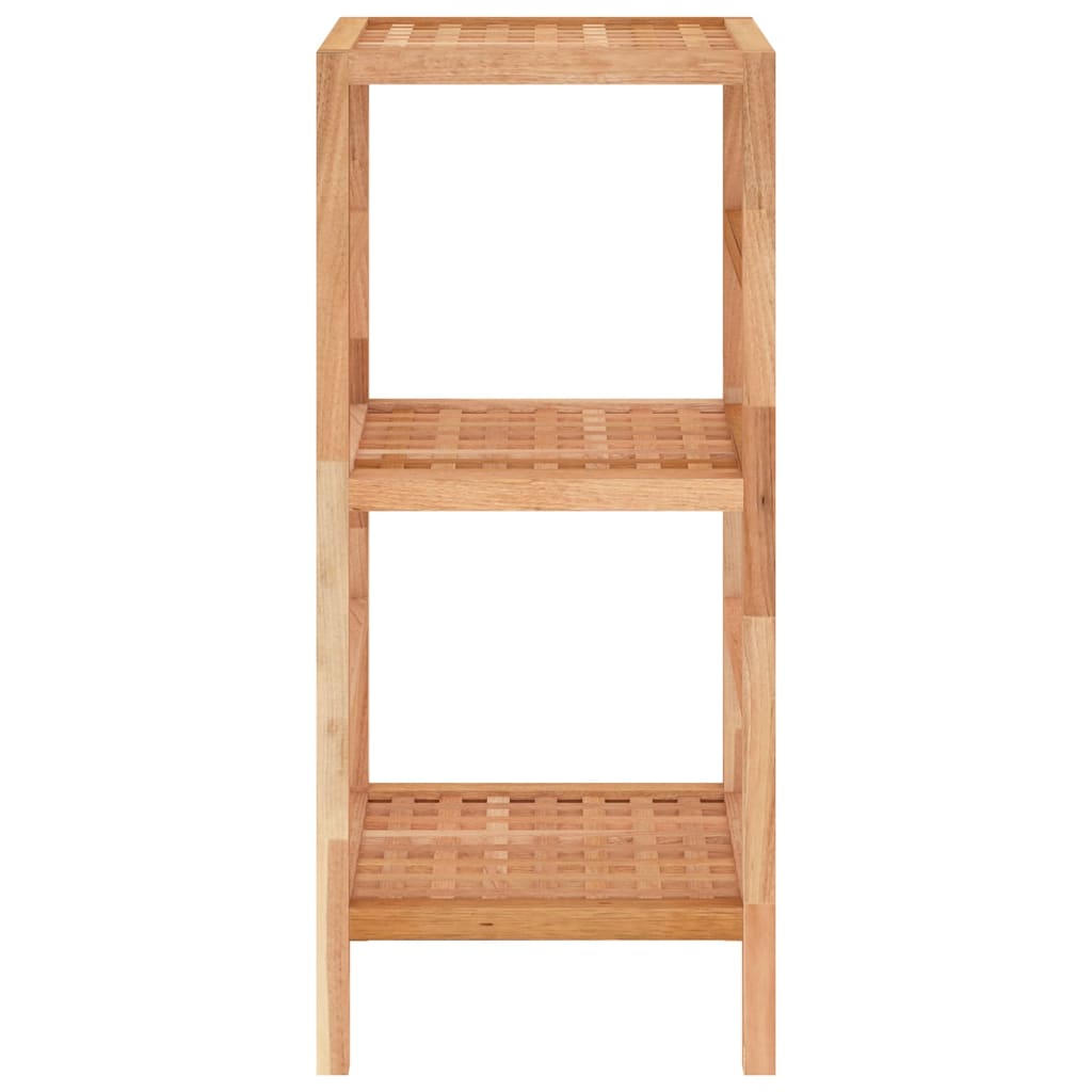 Etagère de salle de bain 35,5x35,5x112,5 cm en bois de noyer massif