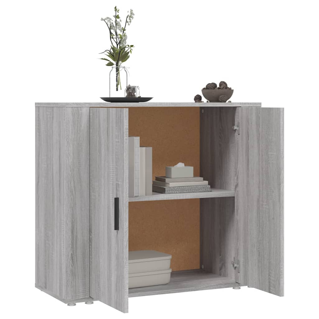 Buffet 80x33x70 cm en bois travaillé