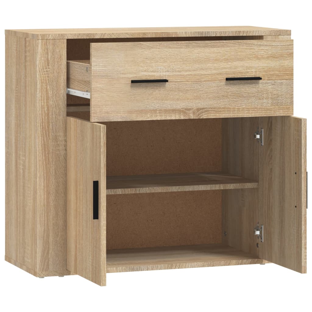 Buffet 80x33x70 cm en bois travaillé