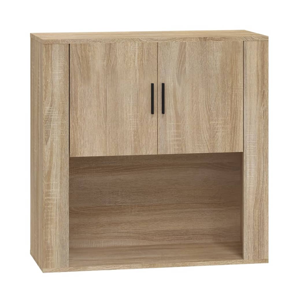 Wandkast 80x33x80 cm bewerkt hout