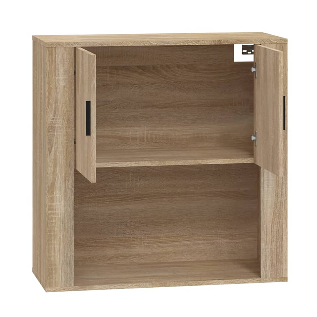 Wandkast 80x33x80 cm bewerkt hout