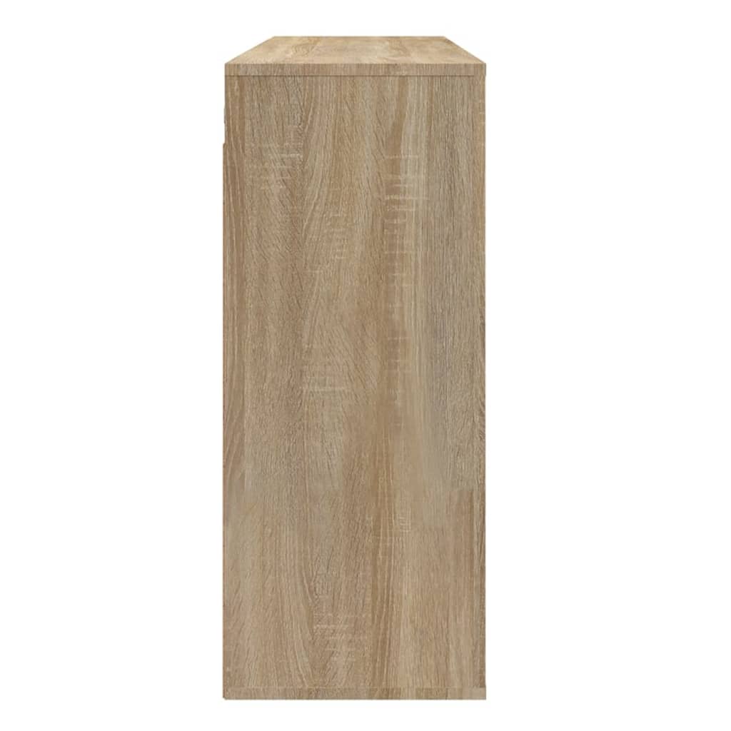 Wandkast 80x33x80 cm bewerkt hout