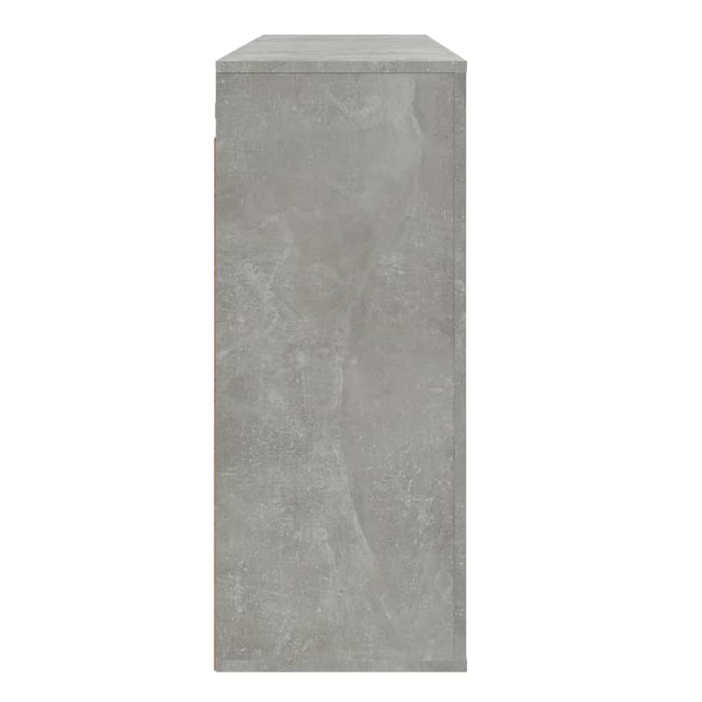 Wandkast 80x33x80 cm bewerkt hout eikenkleurig