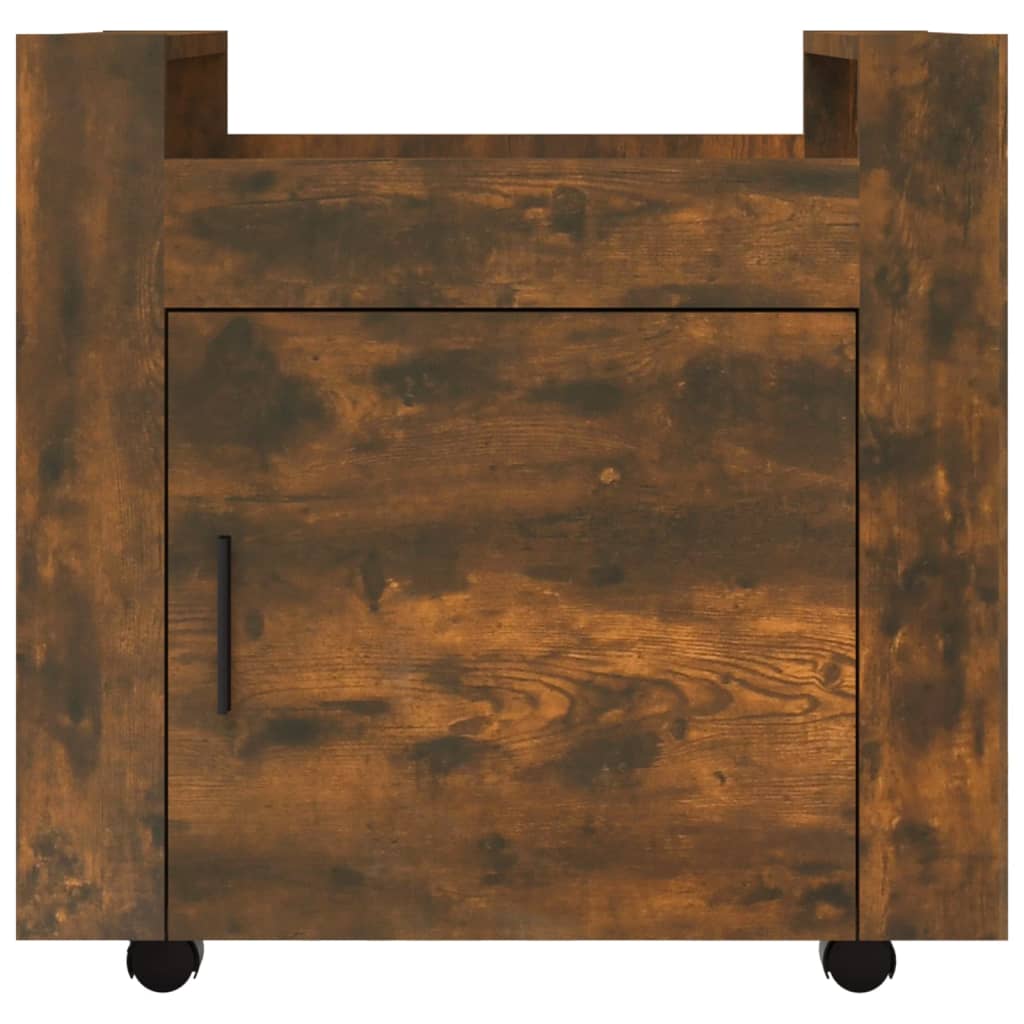 Meuble de bureau 60x45x60 cm en dérivé du bois, couleur chêne