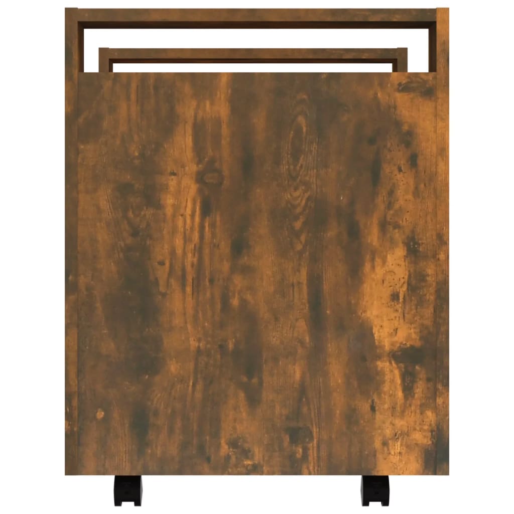 Bureaukastje 60x45x60 cm bewerkt hout eikenkleurig