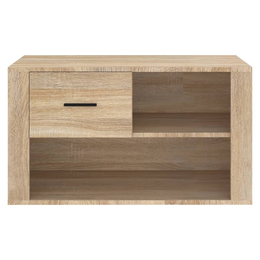 Schoenenkast 80x35x45 cm bewerkt hout