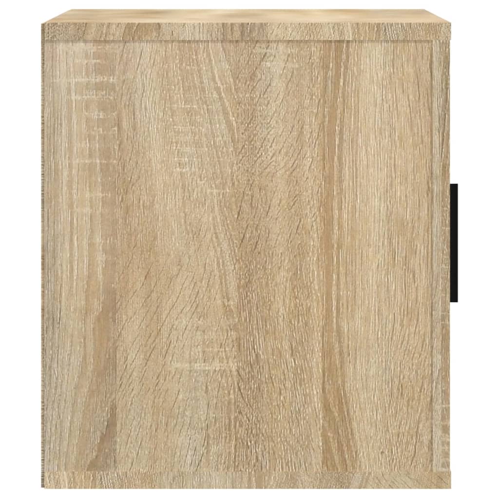 Meuble TV 100x35x40 cm ouvré en bois couleur chêne