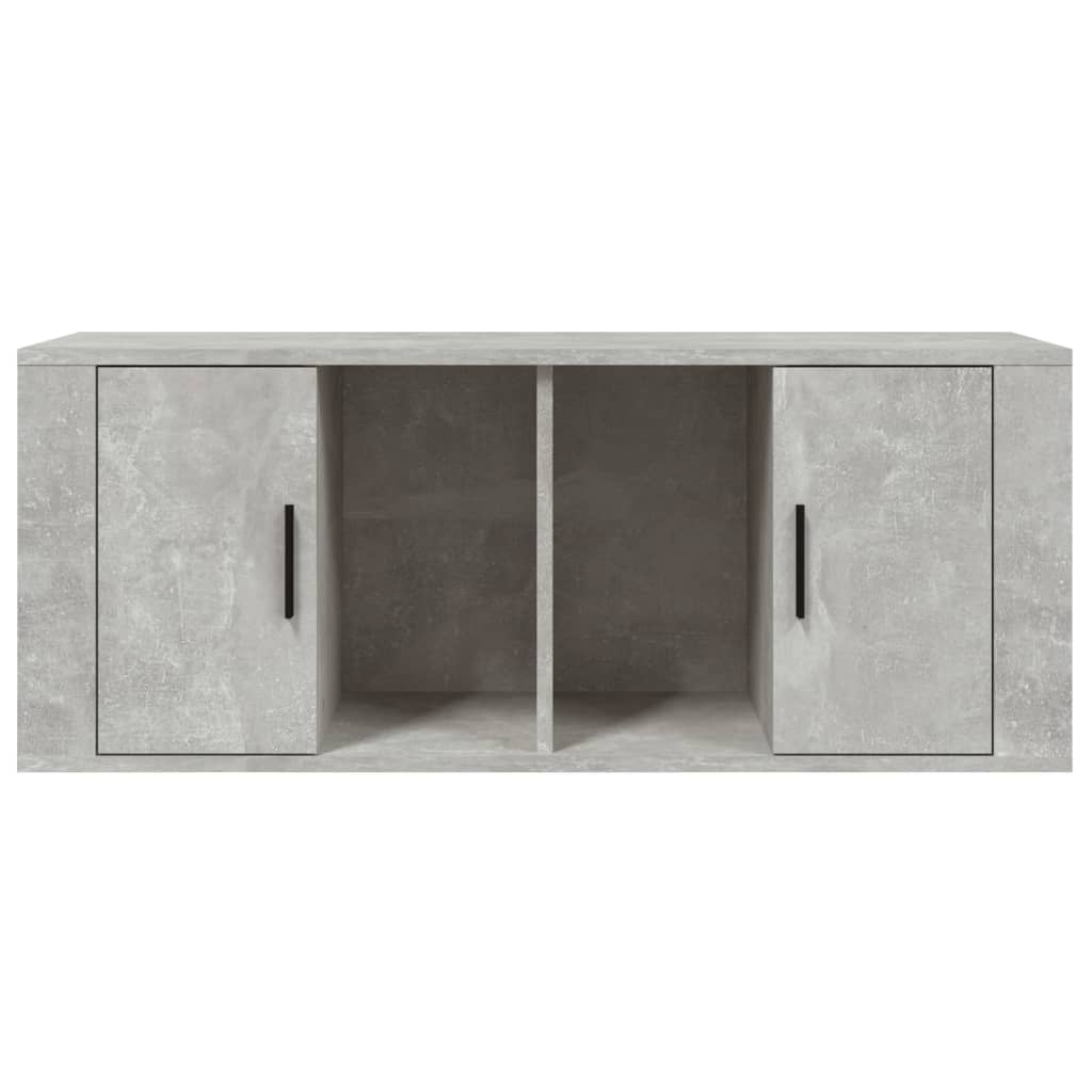 Tv-meubel 100x35x40 cm bewerkt hout eikenkleurig