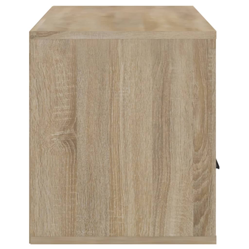 Tv-meubel 100x35x40 cm bewerkt hout bruin eikenkleur