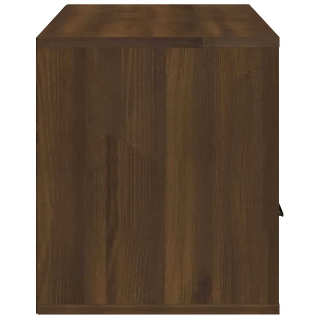 Tv-meubel 100x35x40 cm bewerkt hout bruin eikenkleur