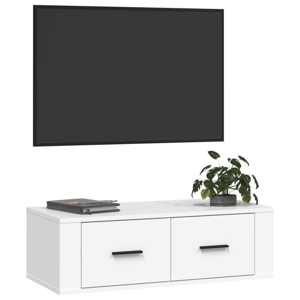 Tv-hangmeubel 80x36x25 cm bewerkt hout