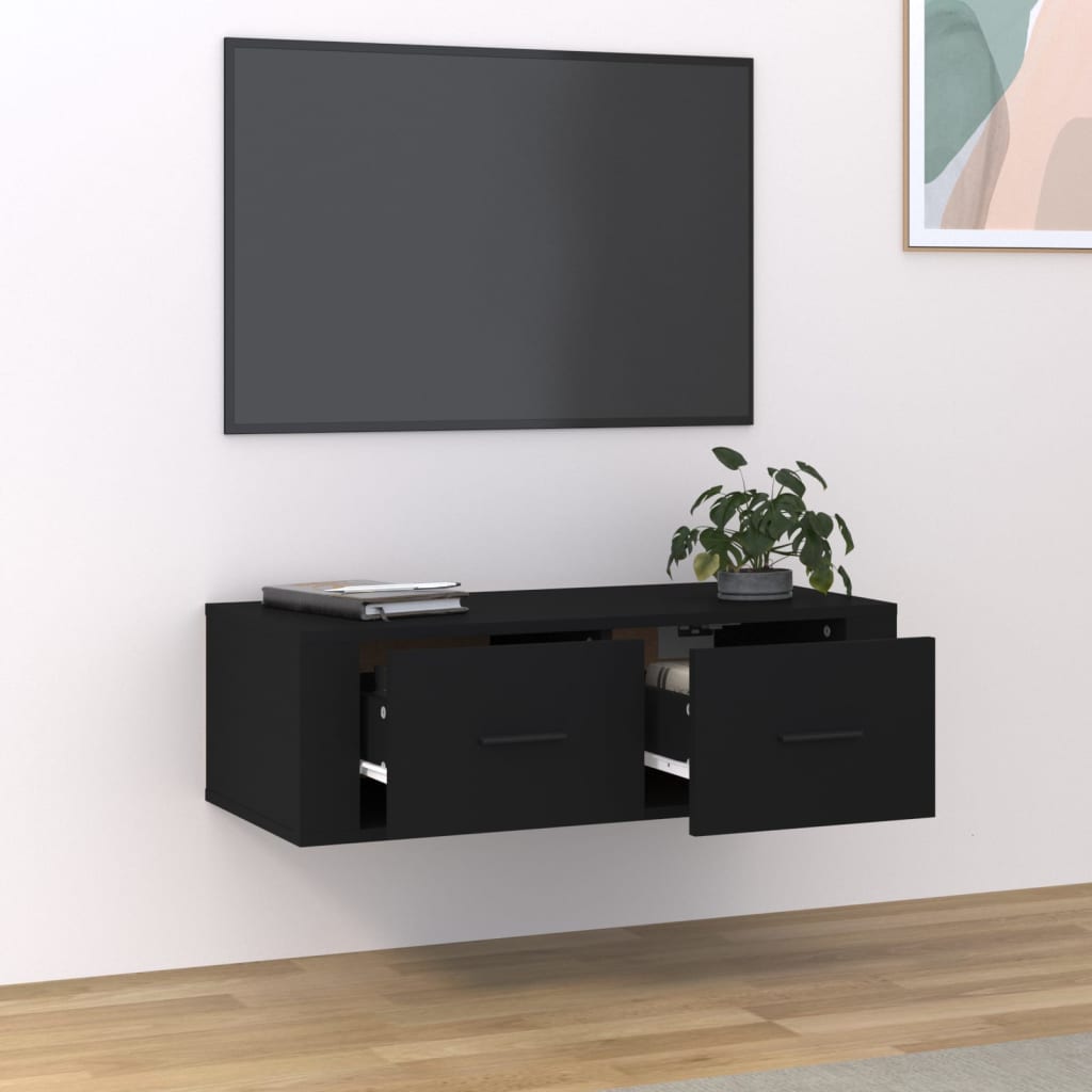 Tv-hangmeubel 80x36x25 cm bewerkt hout