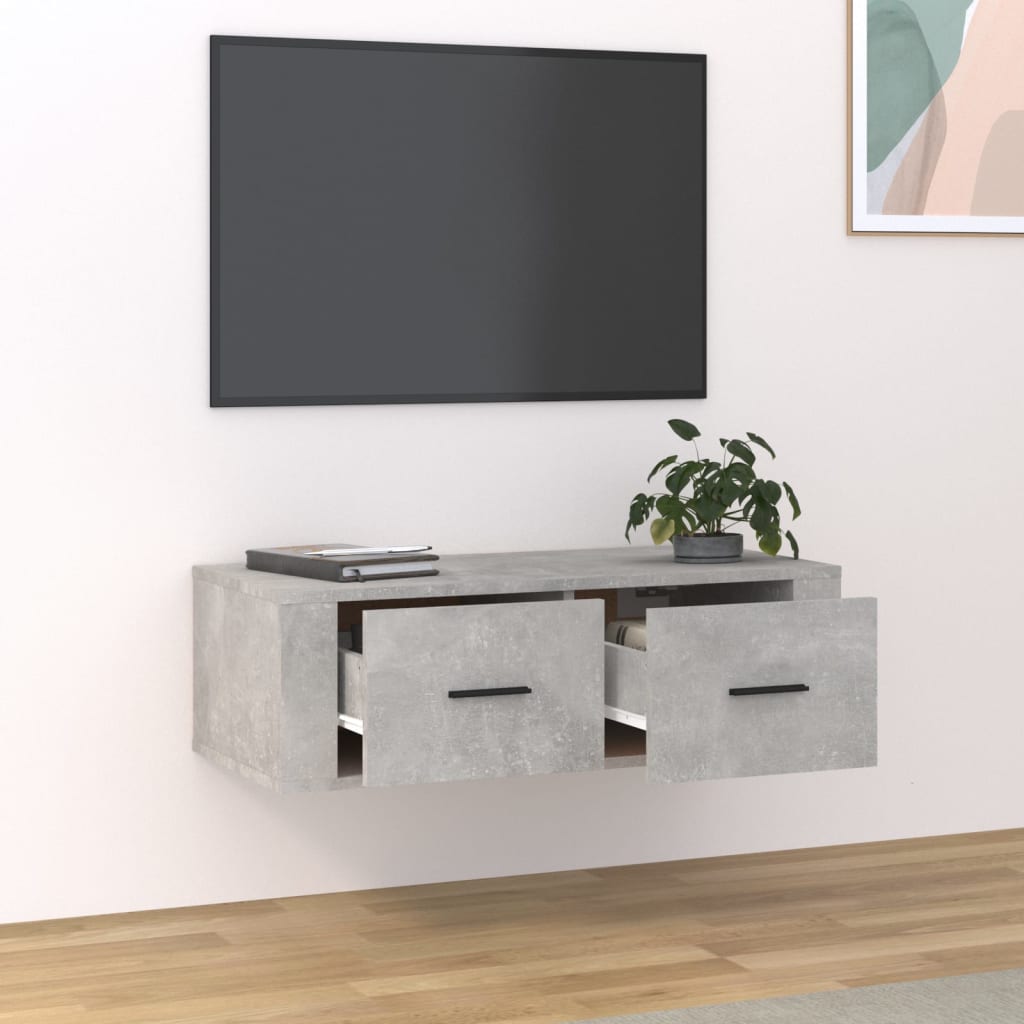 Tv-hangmeubel 80x36x25 cm bewerkt hout