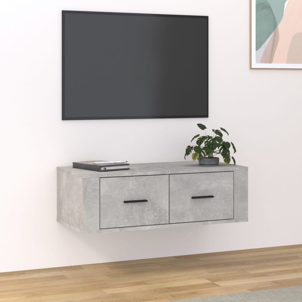 Tv-hangmeubel 80x36x25 cm bewerkt hout