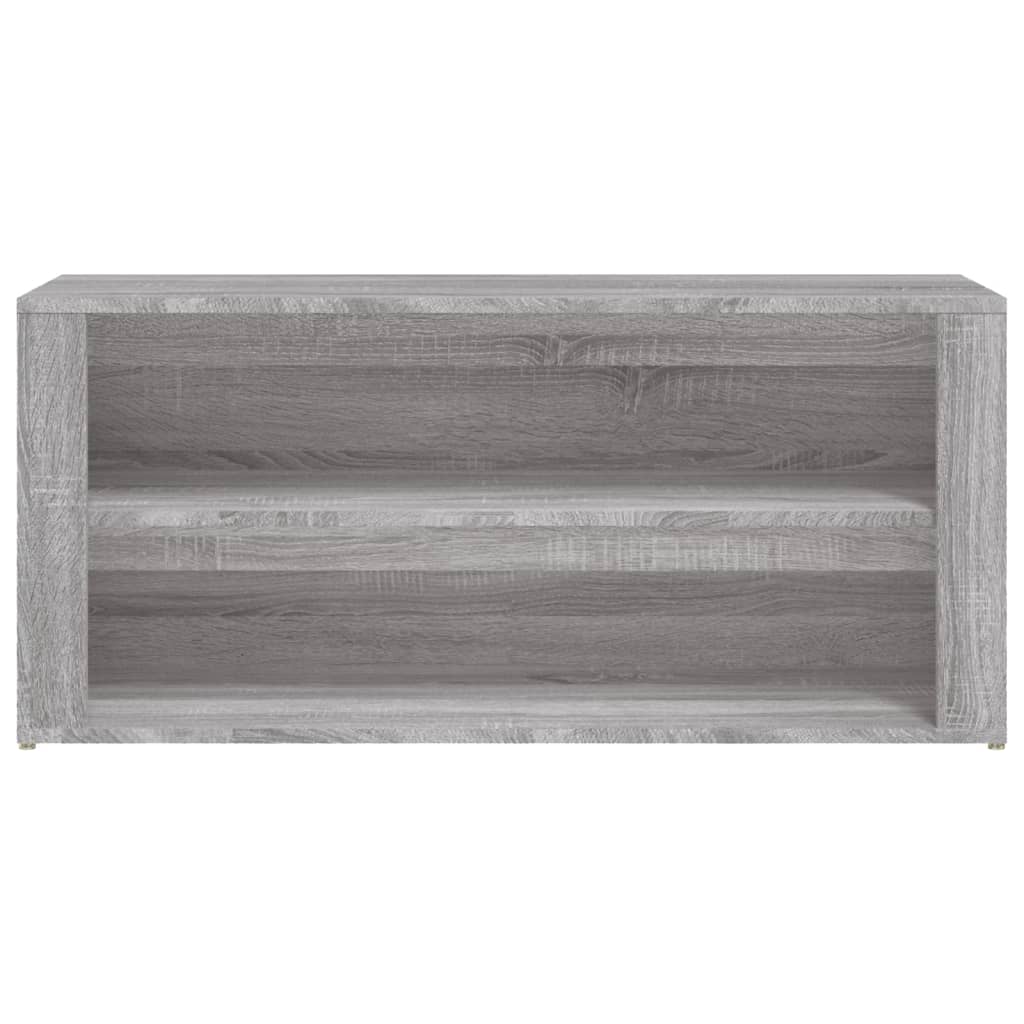 Schoenenrek 100x35x45 cm bewerkt hout eikenkleurig