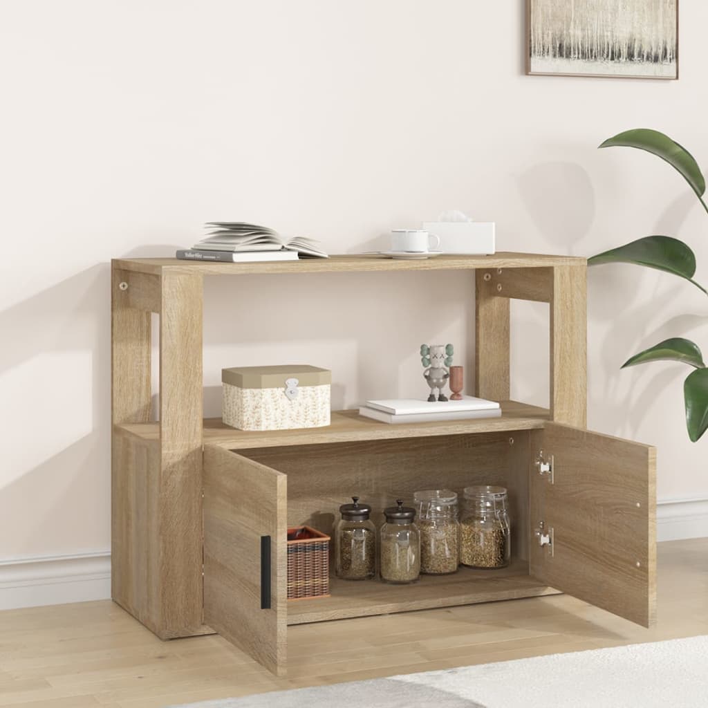 Buffet 80x30x60 cm en bois travaillé