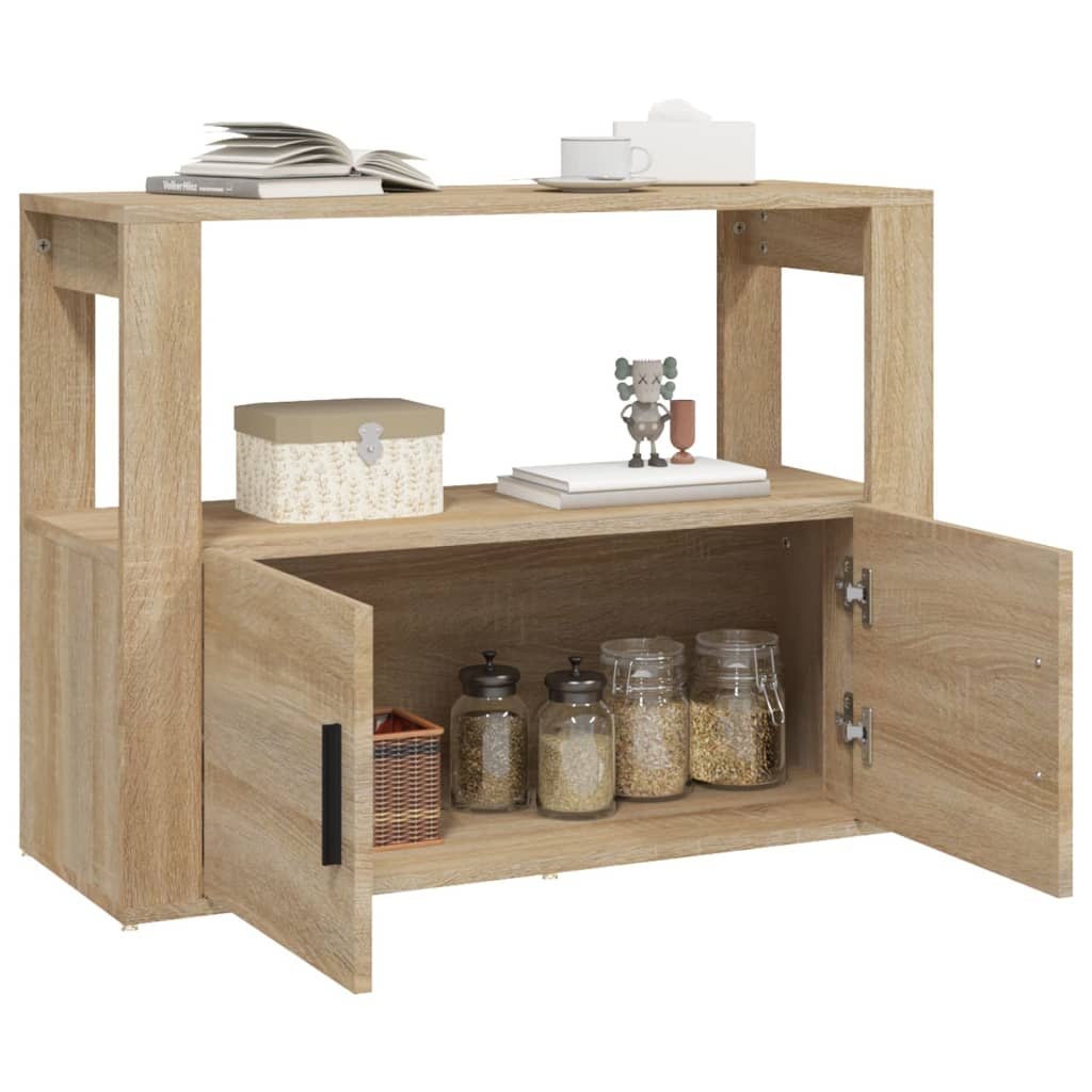 Buffet 80x30x60 cm en bois travaillé