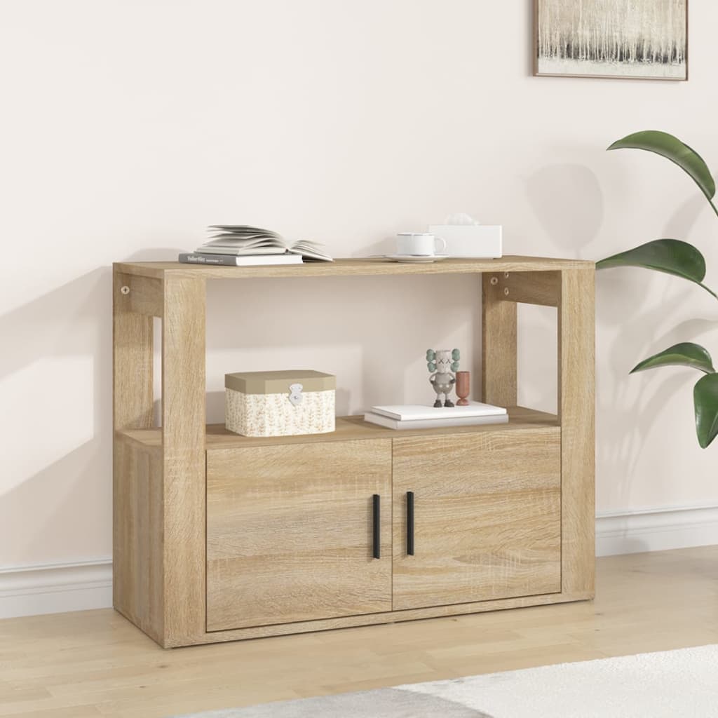 Buffet 80x30x60 cm en bois travaillé