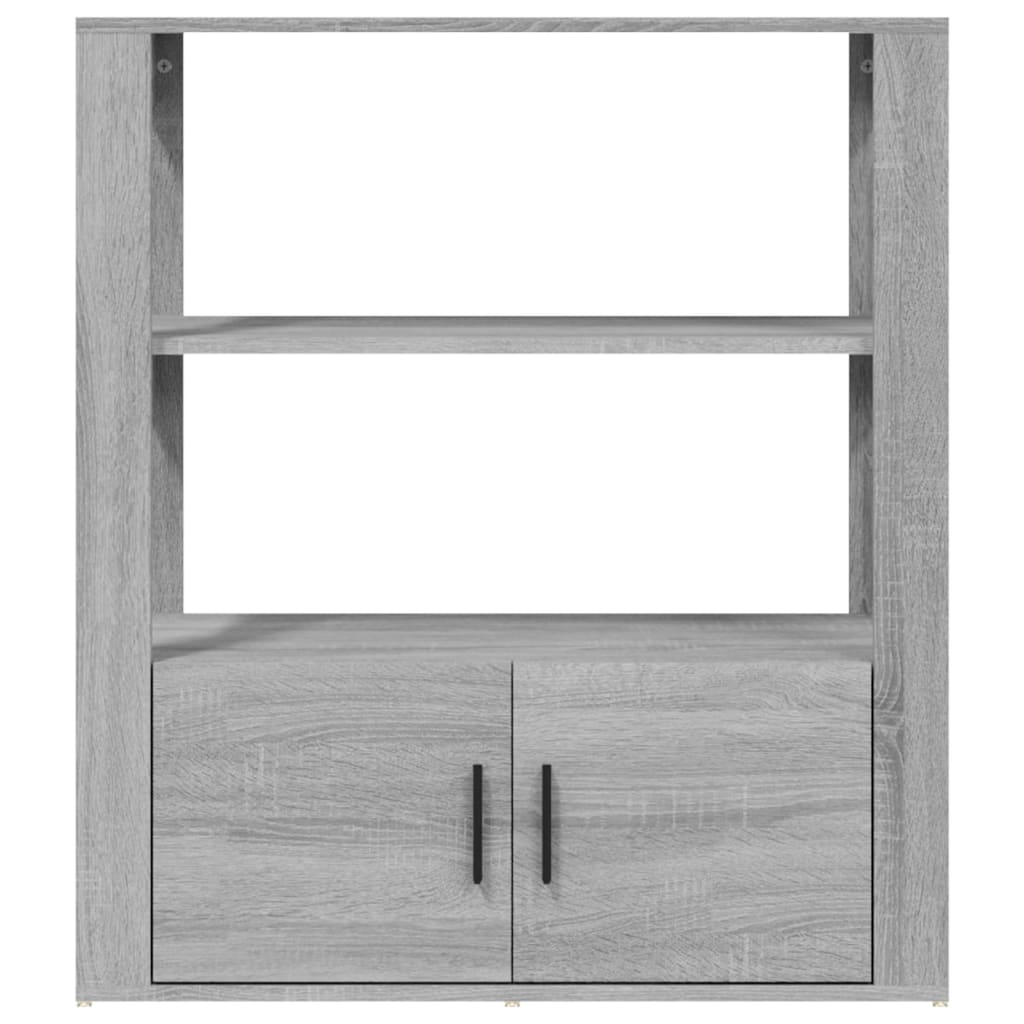 Dressoir 80x30x90 cm bewerkt hout eikenkleurig