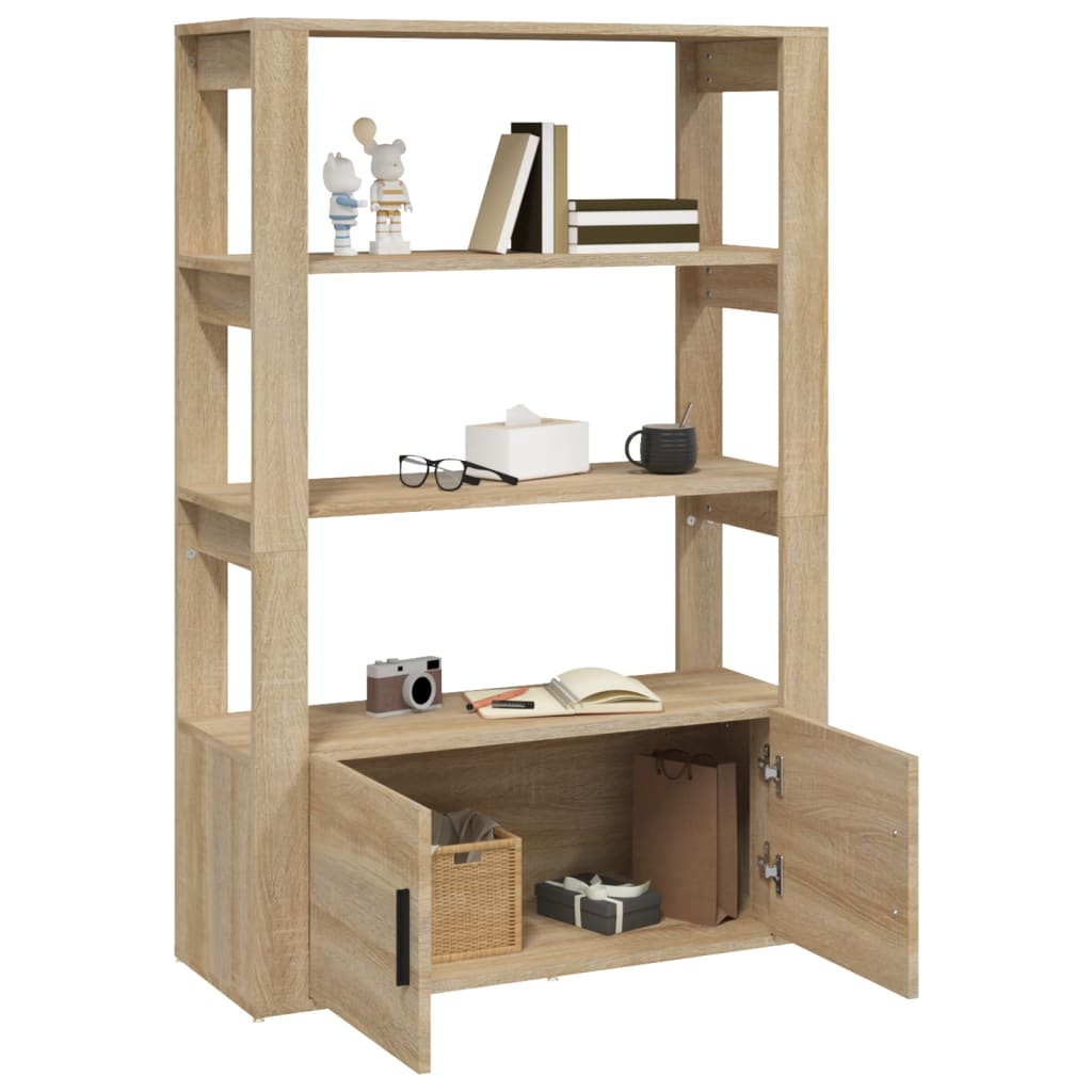 Buffet 80x30x119,5 cm en bois travaillé