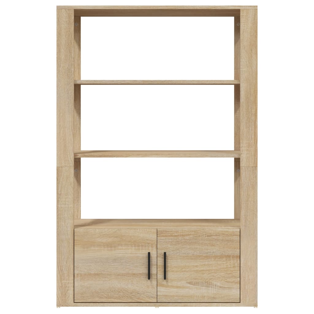 Buffet 80x30x119,5 cm en bois travaillé